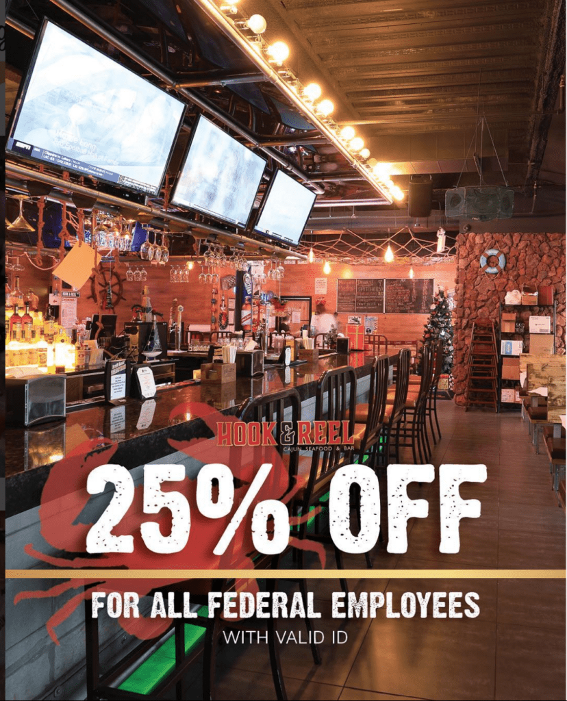 25% off federal employees