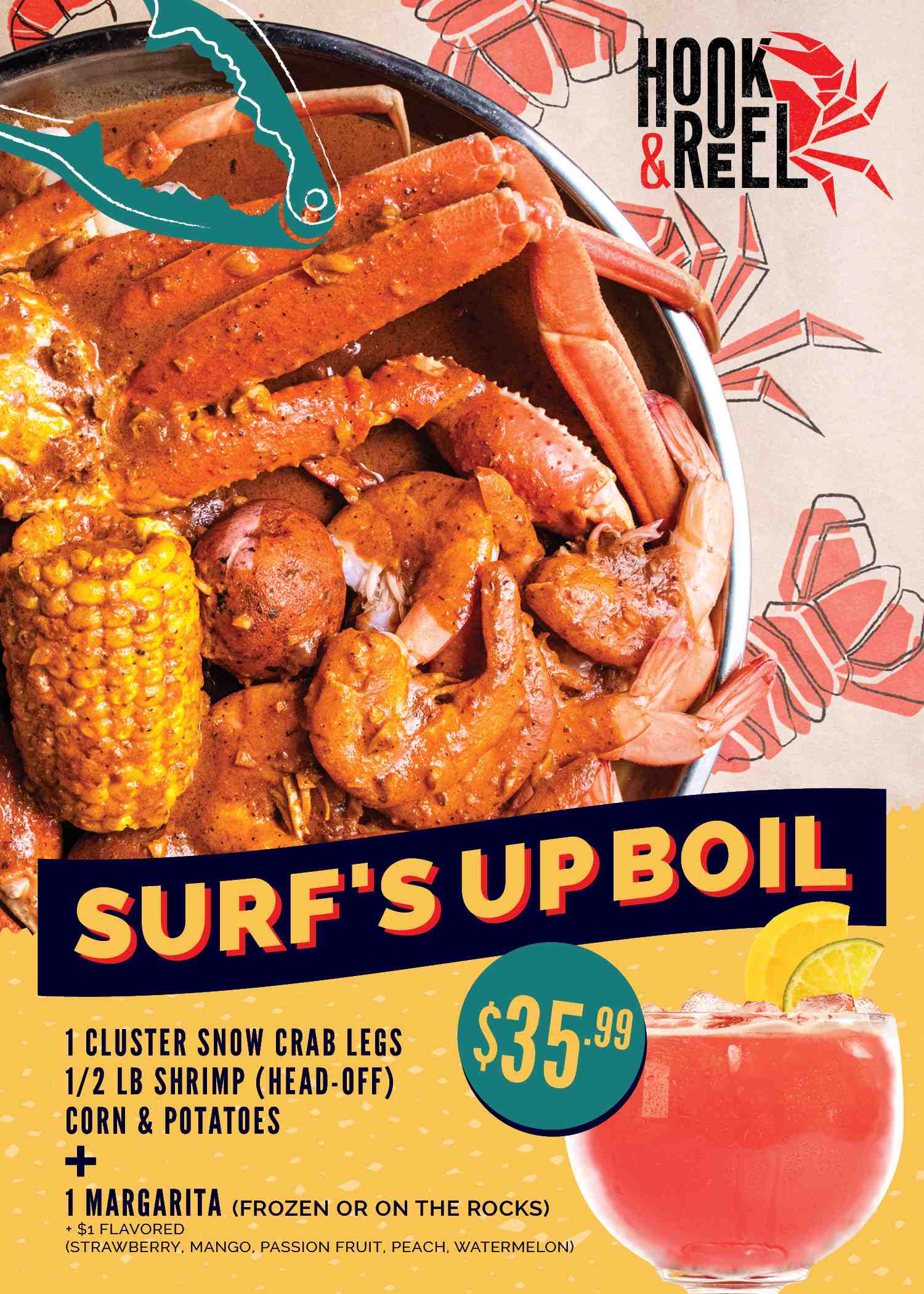 What to Expect at Hook & Reel Cajun Seafood and Bar