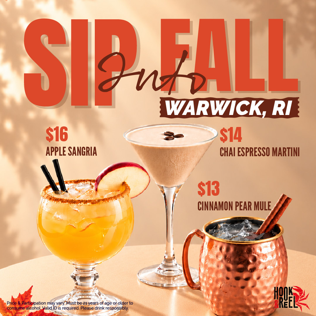 Sip Into Fall cocktail menu, Warwick, RI