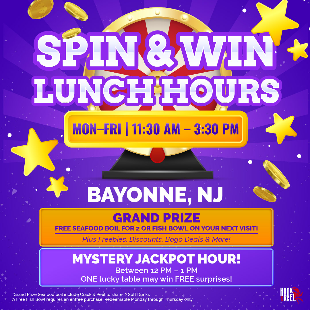 HR BayonneNJ SpinWin LunchHours